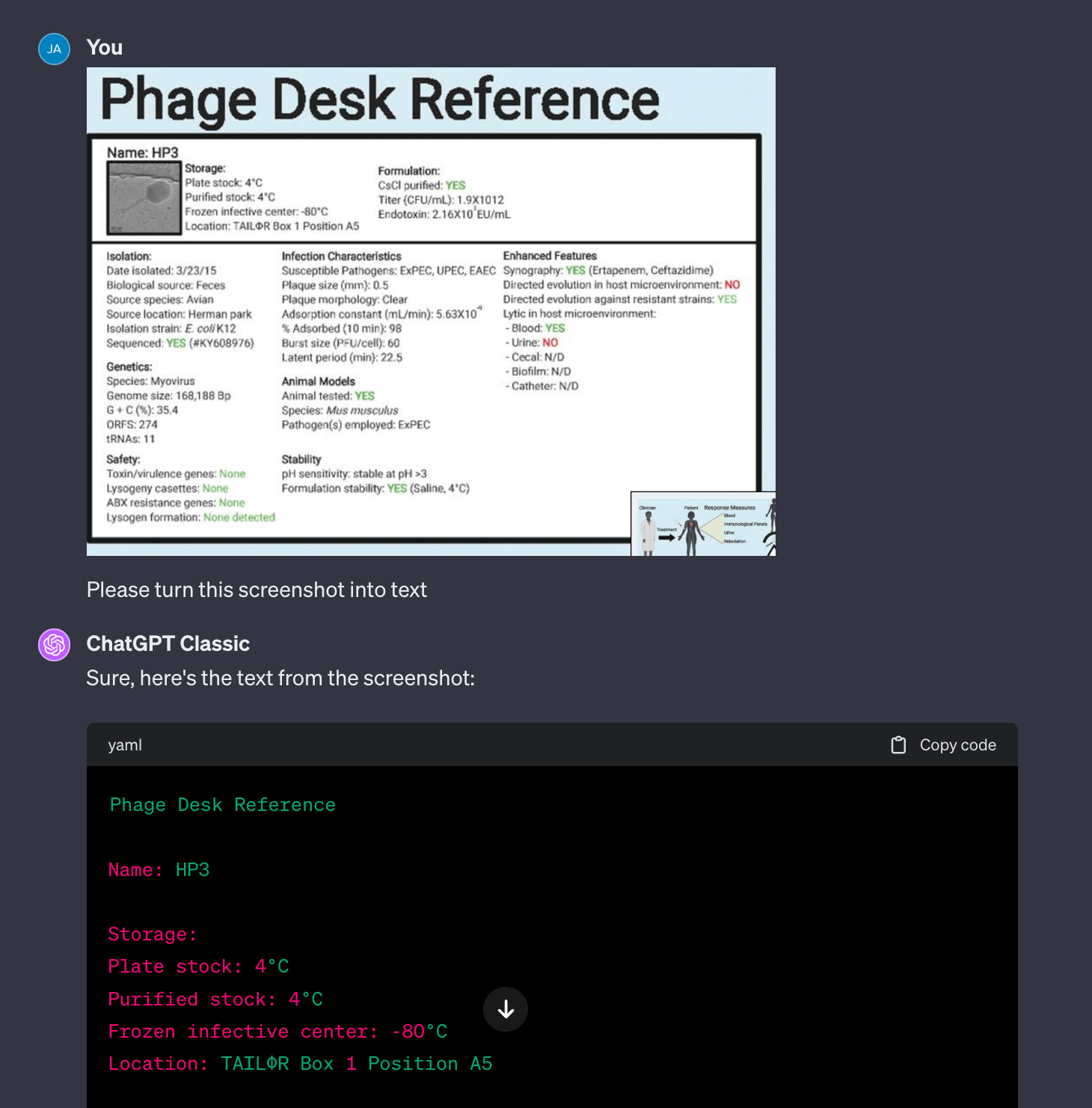 Fig 1. Extracting text from TAILOR’s Physician Desk Reference example from their paper is a simple task for GPT-4 (link to full image)