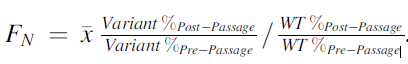 Formula for showing variant effectiveness