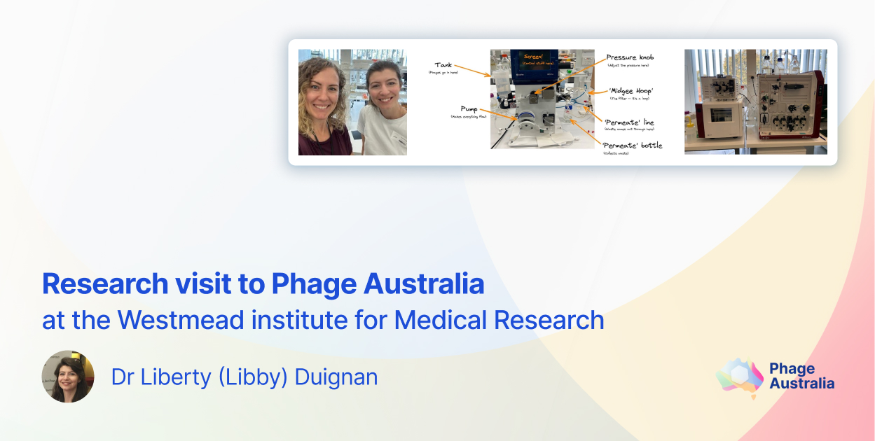 Research visit to Phage Australia at the Westmead institute for Medical Research cover
